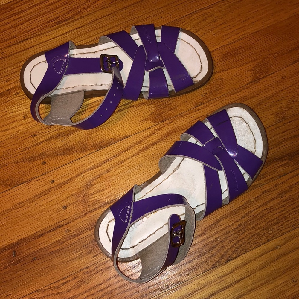 Purple Glossy Saltwater Sandals